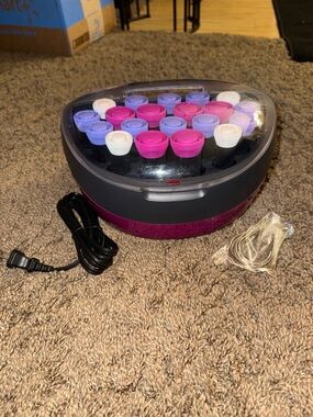 Remington Electric Hot Rollers Set with Pink, Purple & White Rollers new NO BOX